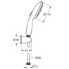 Kép 4/4 - Grohe Tempesta 110 Fali tartós szett 2 spray (Rain, Jet) 2780330E