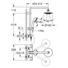 Kép 2/2 - Grohe Vitalio Start System 160 Termosztátos zuhanyrendszer falra szerelésre 27960000