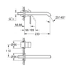 Kép 2/2 - Grohe Essence 2-lyukas mosdócsaptelep L-es méret 29193BE1