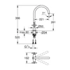 Kép 2/2 - Grohe Atrio Két fogantyús mosogató csaptelep 1/2″ L-es méret 30609AL0