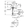 Kép 2/2 - Grohe Lineare Egykaros mosdócsaptelep XS-es méret 32109GL1