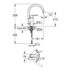 Kép 2/2 - Grohe Wave Cosmopolitan Egykaros mosogatócsap 1/2″ 32449001