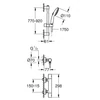 Kép 2/2 - Grohe Grohtherm 800 Cosmopolitan Termosztátos zuhanycsaptelep 1/2″ 34769001