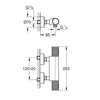 Kép 4/4 - Grohe Precision Feel Termosztátos zuhanycsaptelep 1/2″ 34789000