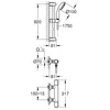 Kép 4/4 - Grohe Grohtherm 500 Termosztátos zuhanycsaptelep 1/2″ zuhanygarnitúrával 34797000