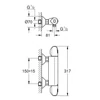 Kép 5/5 - Grohe Grohtherm 1000 Termosztátos zuhanycsaptelep 1/2″ 34814003