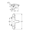 Kép 2/2 - Grohe Grohtherm 1000 Termosztátos kádcsaptelep 1/2″ 34823003