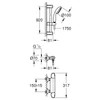 Kép 2/2 - Grohe Grohtherm 1000 Termosztátos zuhanycsaptelep 1/2″ zuhanygarnitúrával 34824004