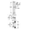 Kép 4/4 - Grohe Grohtherm 1000 Performance Termosztátos zuhanycsaptelep 1/2″ zuhanygarnitúrával 34835000