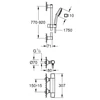 Kép 2/2 - Grohe Precision Trend Termosztátos zuhanycsaptelep 1/2″ 34855003