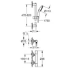 Kép 2/2 - Grohe Precision Get Termosztátos zuhanycsaptelep 1/2″ 34856000