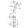 Kép 2/2 - Grohe Precision Get Termosztátos zuhanycsaptelep 1/2″ 34857000