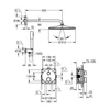 Kép 4/4 - Grohe Precision Thermostat Rejtett zuhanyrendszer Vitalio Rain Mono 310 fejzuhannyal 34880000