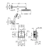 Kép 4/4 - Grohe Precision Thermostat Rejtett zuhanyrendszer Vitalio Start 250 fejzuhannyal 34883000