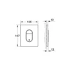 Kép 4/4 - Grohe Arena Cosmopolitan Nyomólap 38844KV0