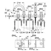 Kép 2/2 - Grohe Grandera 5-lyukas kádkombináció, króm 1991900A