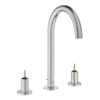 Kép 1/4 - Grohe Atrio Private Collection 3-lyukas mosdócsaptelep, 1/2″ L-es méret, króm 20593DC0