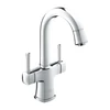 Kép 1/3 - Grohe Grandera 2-fogantyús mosdó csaptelep, 1/2″ L-es méret, króm 20666000