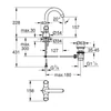 Kép 4/4 - Grohe Costa L Egylyukas mosdócsaptelep, 1/2″, króm 21375002