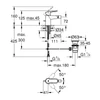 Kép 2/2 - Grohe Start Edge Egykaros bidécsaptelep 1/2″, króm 23345000