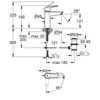 Kép 4/4 - Grohe Start Egykaros mosdócsaptelep 1/2″ M-es méret, matt fekete 235522432