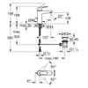 Kép 2/2 - Grohe BauEdge Egykaros mosdócsaptelep 1/2″ M-es méret, króm 23822000