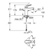 Kép 4/4 - Grohe Euroeco Egykaros mosdócsaptelep 1/2"M-es méret Króm 24266001