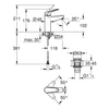 Kép 4/4 - Grohe Euroeco Egykaros mosdócsaptelep 1/2"M-es méret Króm 24267001