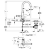 Kép 5/5 - Grohe Euroeco Egykaros mosdócsaptelep 1/2"L-es méret Króm 24272001