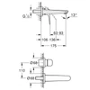 Kép 5/5 - Grohe Euroeco 2-lyukas mosdócsaptelep Króm 24274001