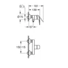 Kép 5/5 - Grohe Swift Egykaros zuhanycsaptelep 1/2" Króm 24333001