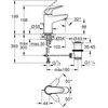 Kép 4/4 - Grohe Euroeco Egykaros mosdócsaptelep 1/2"S-es méret Króm 24456000