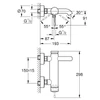 Kép 2/2 - Grohe Essence Egykaros kádcsaptelep 1/2″, szálcsiszolt nikkel 25250EN1