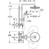 Kép 5/5 - Grohe Tempesta System 250 Termosztátos zuhanyrendszer falra szerelésre Matt fekete 266702431