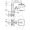 Kép 5/5 - Grohe Tempesta System 250 Cube Termosztátos zuhanyrendszer falra szerelésre Matt fekete 266892431