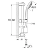 Kép 2/2 - Grohe Euphoria 110 Massage Rudas zuhanygarnitúra, 3 féle vízsugaras kézizuhannyal, grafit 27226A01