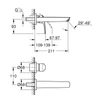 Kép 4/4 - Grohe Eurosmart 2-lyukas mosdócsaptelepM-es méret Matt fekete 293382433