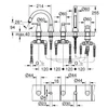 Kép 2/2 - Grohe Grandera 5-lyukas kádkombináció, króm 29415000