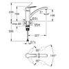 Kép 5/5 - Grohe Start Egykaros mosogatócsap 1/2″, matt fekete 305302432