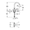 Kép 4/4 - Grohe Costa S Egylyukú mosogató csaptelep, Króm 31819002