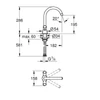 Kép 4/4 - Grohe Costa L Egylyukú mosogató csaptelep, Króm 31831002