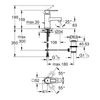 Kép 2/2 - Grohe Quadra Egykaros mosdócsaptelep 1/2″ S-es méret, hold fehér 32631LS0