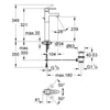 Kép 2/2 - Grohe Quadra Egykaros mosdócsaptelep 1/2″ XL-es méret, hold fehér 32633LS0