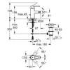 Kép 2/2 - Grohe Quadra Egykaros bidécsaptelep, 1/2″ S-es méret, hold fehér 32636LS0