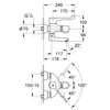 Kép 2/2 - Grohe Grohtherm Ergomix Termosztátos mosdócsaptelep 1/2″, króm 34019000