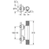 Kép 4/4 - Grohe Grohtherm 1000 Performance Termosztátos zuhanycsaptelep 1/2" Fekete 34827KF0