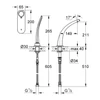 Kép 2/2 - Grohe GROHE Ondus 2-lyukas digitális kádkombináció, hold fehér 36047LS0