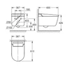 Kép 4/4 - Grohe GROHE Sensia Pro Bidéfunkciós teljes WC-rendszer falsík mögötti öblítőtartályokhoz, falra függesztett, fehér 36508SH0