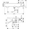 Kép 2/3 - Hansgrohe AXOR Starck egykaros fali zuhanycsaptelep 10665 000 (10665000)