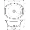 Kép 5/5 - Hansgrohe AXOR Urquiola Mosdótál 511 mm 11301000